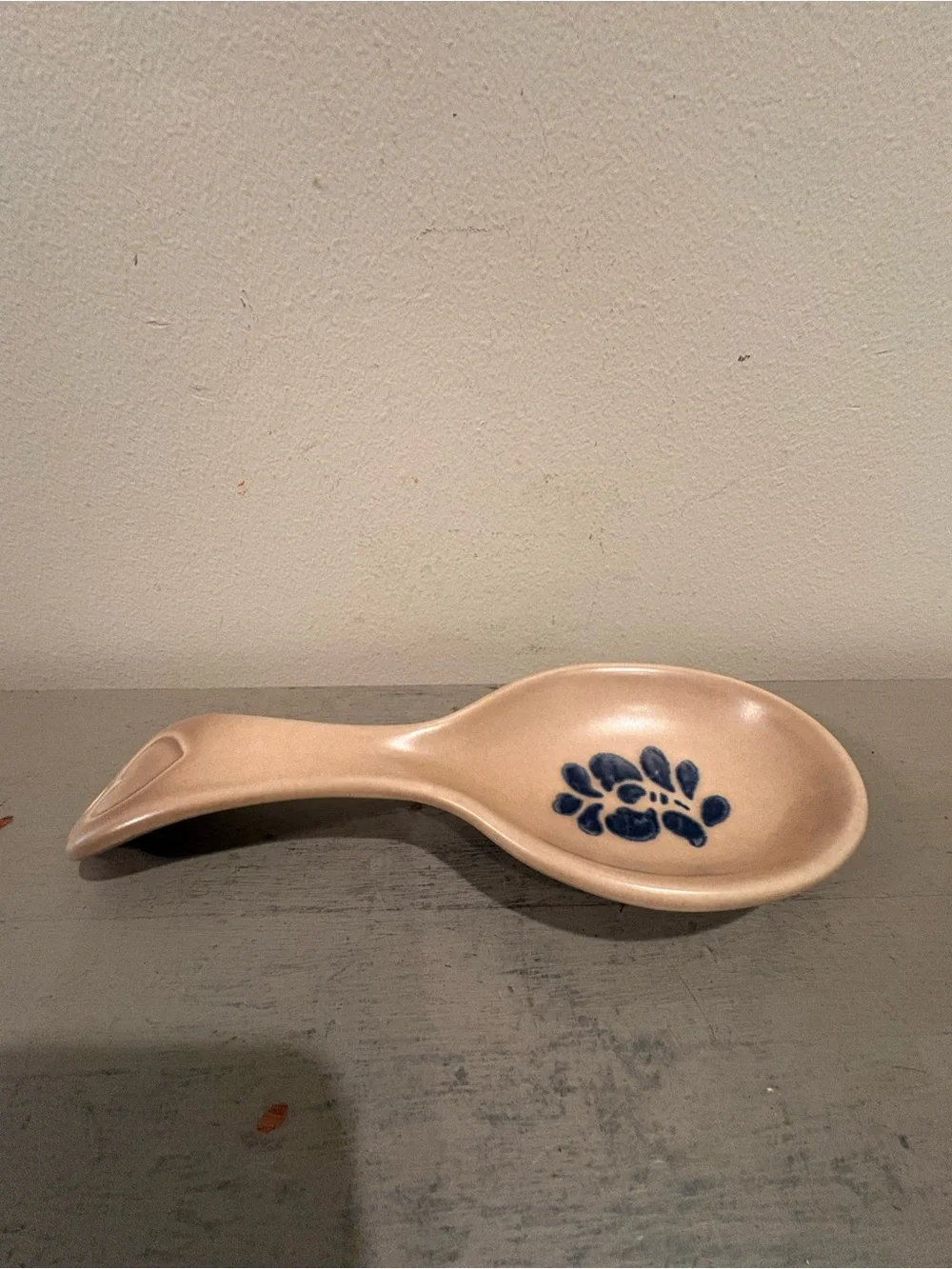 VTG Pfaltzgraff Folk Art Stoneware Spoon Rest
